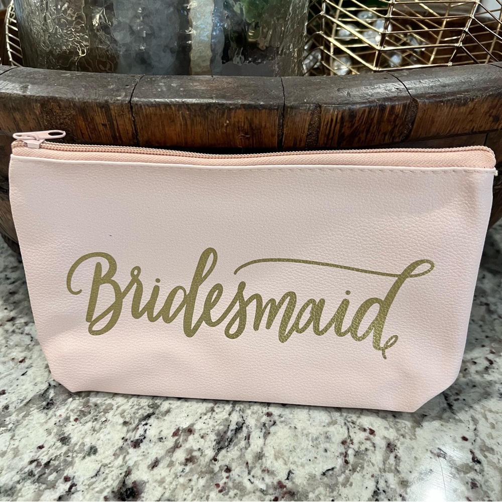 Bridesmaid cosmetic pouch